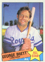 1985 Topps Baseball Cards      703     George Brett AS